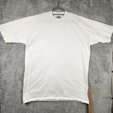 Vintage Pro Club Shirt Mens 4XLT White Tall Blank Tee Big & Tall Made In USA Y2k