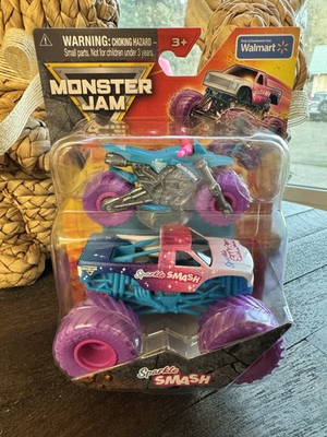 #ad Monster Jam Sparkle Smash 1 64 Truck amp; Dirt Bike 2 Pack Walmart Exclusive $11.99