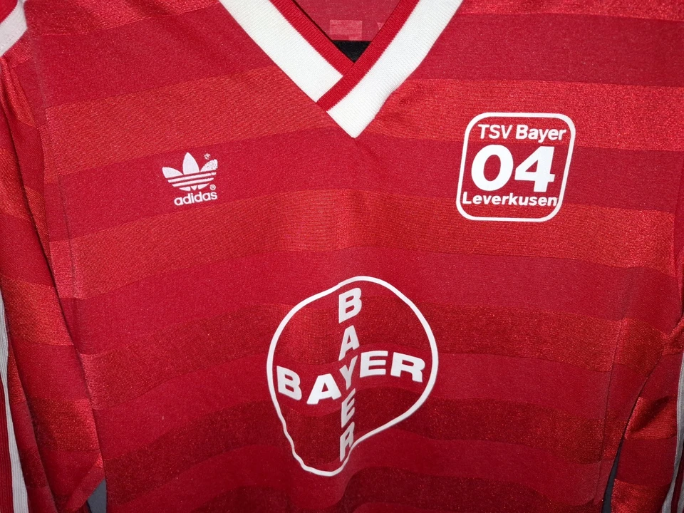Vintage Adidas Trikot 1985/1986 Langarm No.4 Gr.M mit Bayer Leverkusen Flock  - Bild 2 von 4