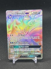 Rainbow Rare Alolan Ninetales GX Pokémon Sun & Moon Guardians Rising #150 on eBay