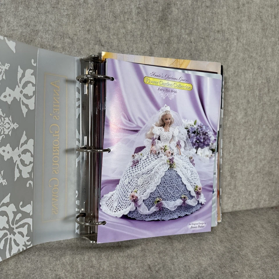 Annie's Attic Annie’s Glorious Gowns Binder 28 Patterns Old South Flower Garden - Image 2 of 4