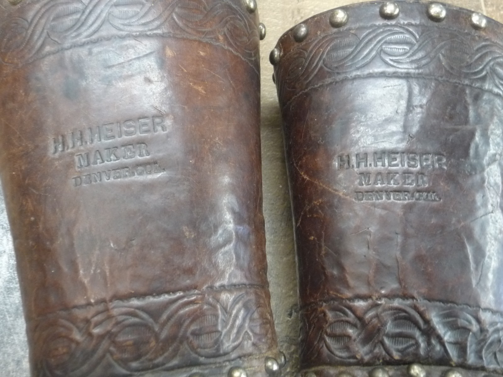 Antique H.H. Heiser Spotted Cowboy Cuffs