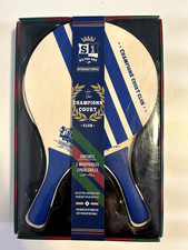 PADDLEBALL SET two blue paddles and balls THE CHAMPIONS COURT CLUB NEW