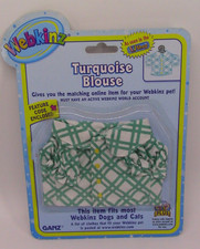 WEBKINZ Clothing Sealed with Code New-in-Pkg Tourquoise Blouse