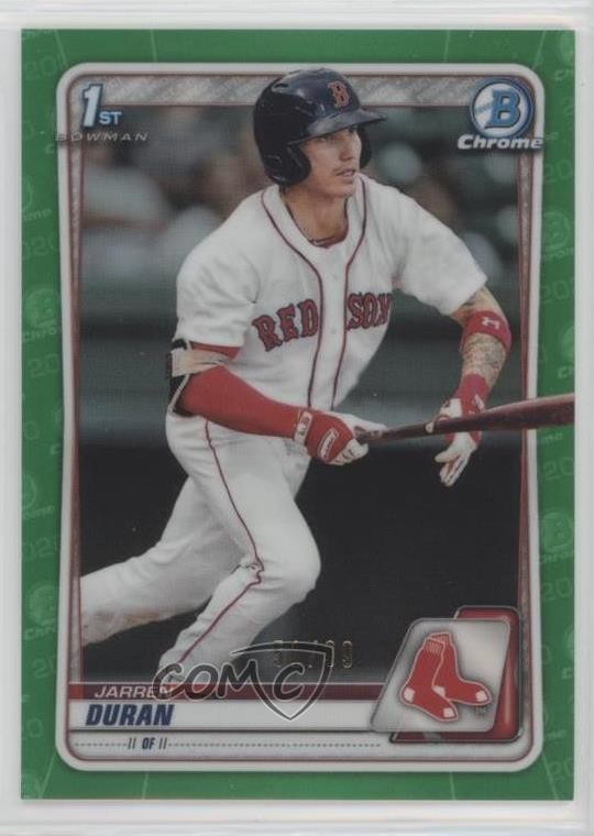 2020 Bowman Chrome Prospects Green Refractor /99 Jarren Duran #BCP-144 uk2