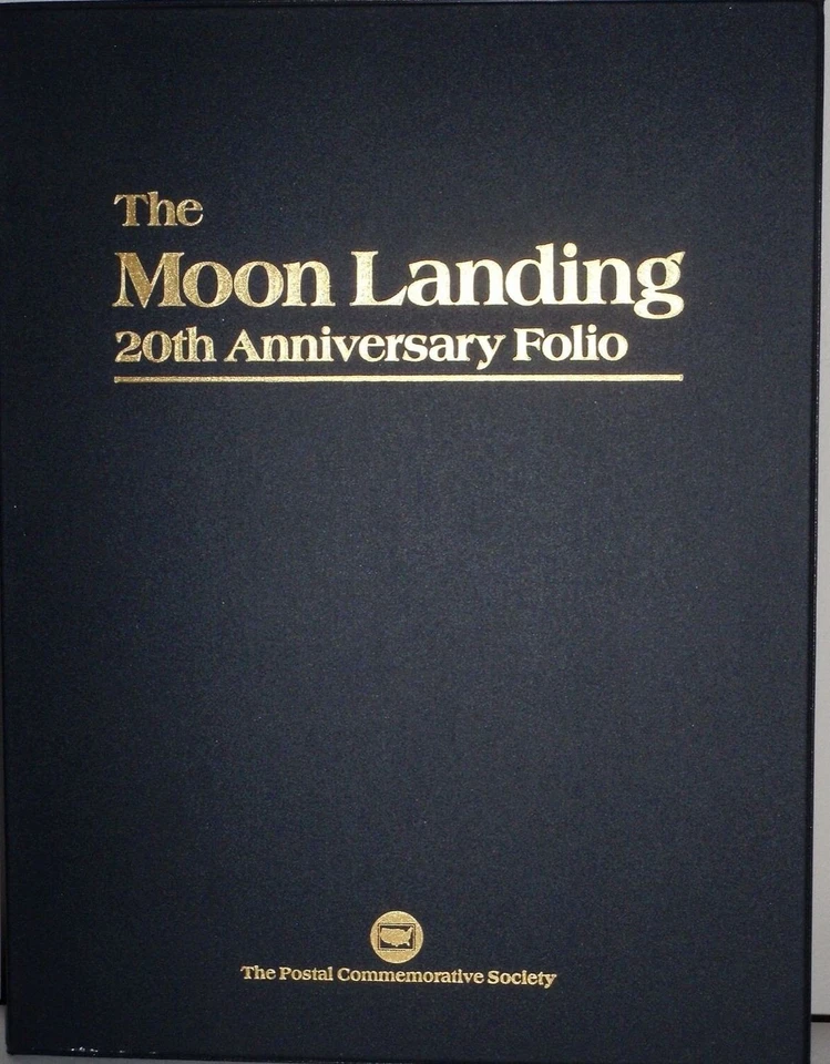 1989 Moon Landing 20th Anniversary Tribute Folio PCS 10X13" with Stamps & Covers - Image 4 of 4