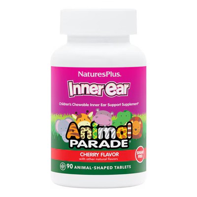 2 X NaturesPlus Children's Inner Ear Support Sugar Free Cherry -- 90 Chewables
