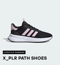 Adidas Women's X PLR Path Running Shoes Black/Pink Mesh Sneakers