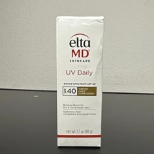 Elta MD UV Daily Broad Spectrum SPF 40 TINTED EXP 2026/03 NEW in BOX