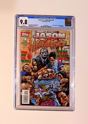 JASON vs LEATHERFACE #2 CGC 9.8 Friday 13th Texas Chainsaw Massacre TOPPS COMICS