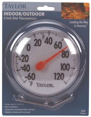 Chaney Instrument Taylor Indoor/Outdoor Window Thermometer No Size