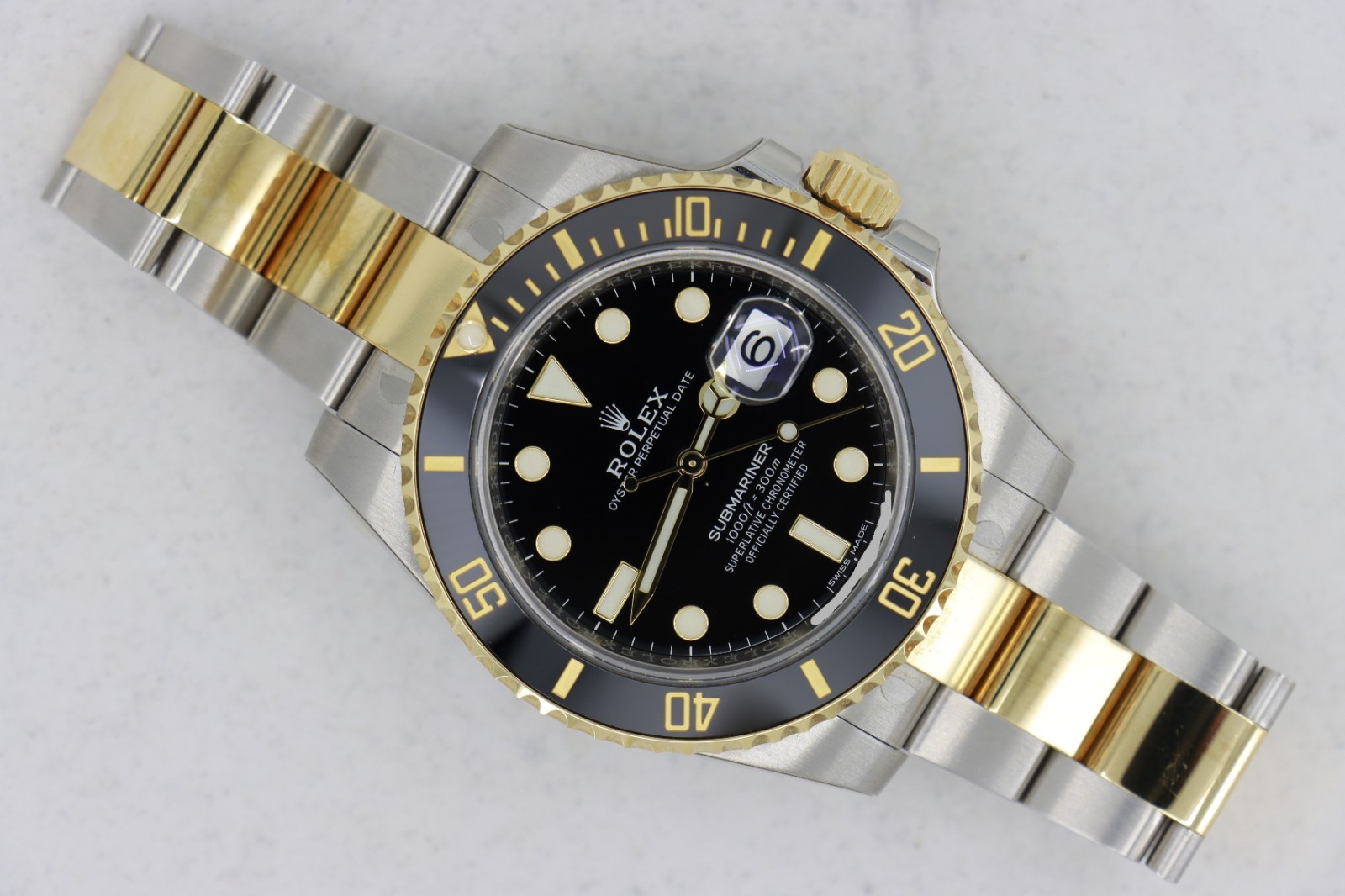 Rolex Submariner 116613LN Black Dial & Bezel Two-Tone Fully Stickered Year 2017