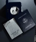 2001-W $1 AMERICAN SILVER EAGLE PROOF  1 oz .999 GEM PROOF w/OGP & COA  A6793