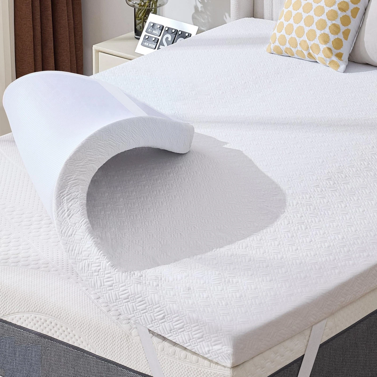 2 Inch Mattress Topper Twin Size, Soft Memory Foam for Back Pain , Breathable...