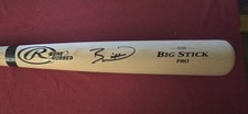 BOBBY WITT JR SIGNED KANSAS CITY ROYALS RAWLINGS BASEBALL BAT BECKETT WITNESSED