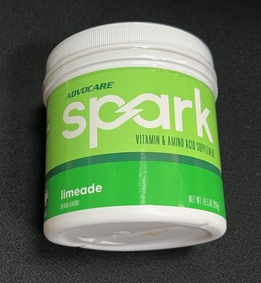 New Advocare Spark Canister Energy Drink- Limeade 42 Serv Exp 2/2027
