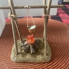 RARE VTG Fontanini Nativity LIGHTED BONFIRE CROSS BAR AND POT ACCESSARIES 1997 — photo 6