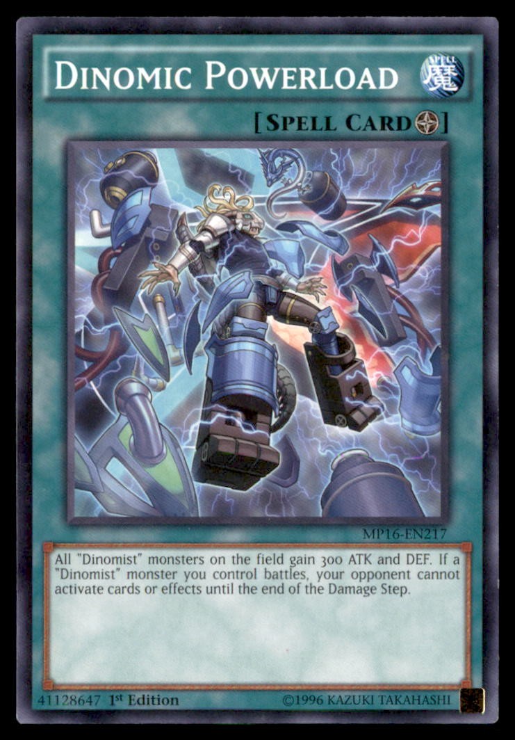 Yu Gi Oh! Dinomic Powerload MP16 EN217 MP16 1st Edition Regular