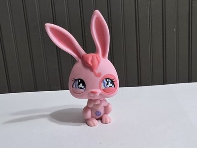 LPS Littlest Pet Shop #500 Pink Carry Case Bunny Purple Clover Eyes Hasbro   