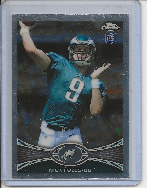 Nick Foles Topps Chrome #153 Throwing