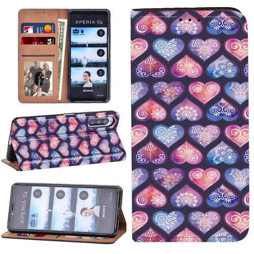 Funda de cuero con soporte para teléfono impresa -Para Sony Xperia L4/1 II/10 II/10 III/10 IV - Imagen 23 de 28