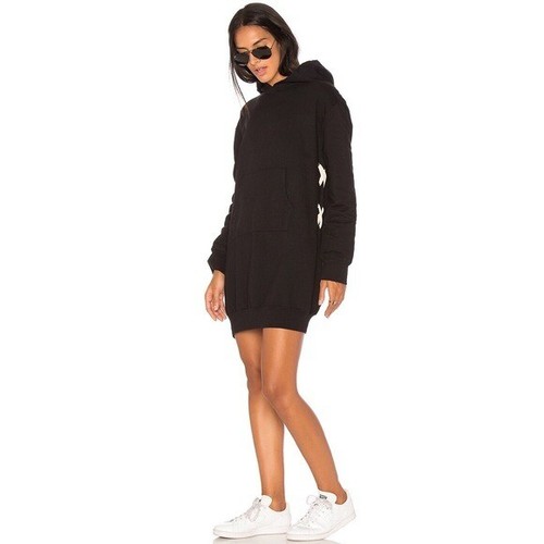 Monrow REVOLVE Lace Up Hoody Dress 