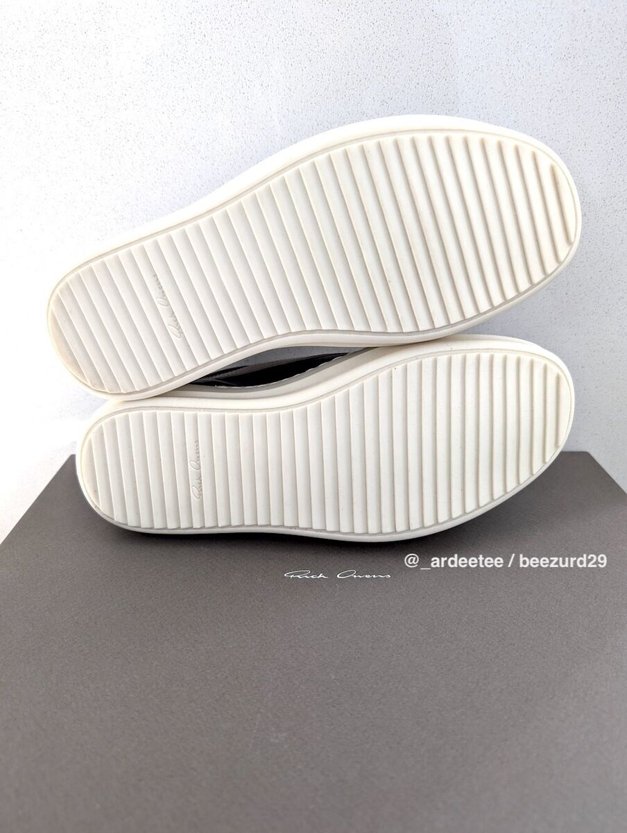 NEW* RICK OWENS LEATHER VINTAGE SNEAKS VANS SNEAKERS FW23 NEW* RICK OWENS LEATHER VINTAGE SNEAKS VANS SNEAKERS FW23