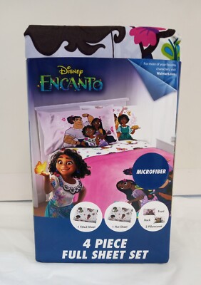 DISNEY ''ENCANTO'' THE FAILY MADRIGAL MICROFIBER 4-PIECE FULL SHEET SET