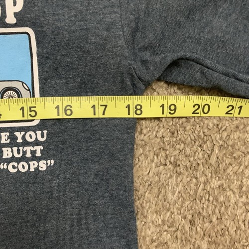 VTG Hybrid Tees Size Small THINGS YOU SHOULD NOT SAY TO A COP Funny Y2K SHIRT - Picture 6 of 9