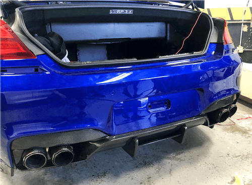 For BMW F06 F12 F13 M6 13-19 REAL CARBON FIBER Rear Bumper Diffuser Lip Spoiler - Picture 8 of 16