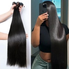 Brazilian Bone Straight Human Hair Bundles Raw Virgin Remy Hair Extensions