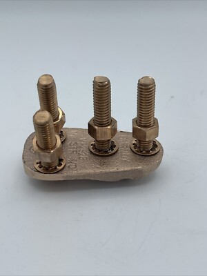 BURNDY VT2828 COPPER V BOLT T CONNECTOR, CABLE TO CABLE, 1/0- (STR) 4/0