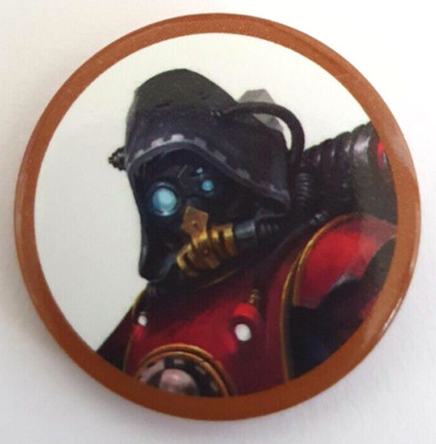 Warhammer 40k Games Workshop Kill Team Mechanicus Bronze Edge Pin Badge New