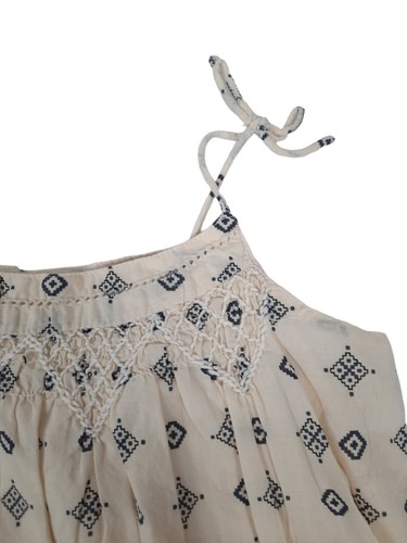 Gap Smocked Spaghetti Strap Camisole Geometric Print Size XS Girls - Picture 2 of 7