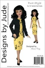 Pure Style Doll Clothes Sewing Pattern for 16" Delilah Noir Ashton Drake