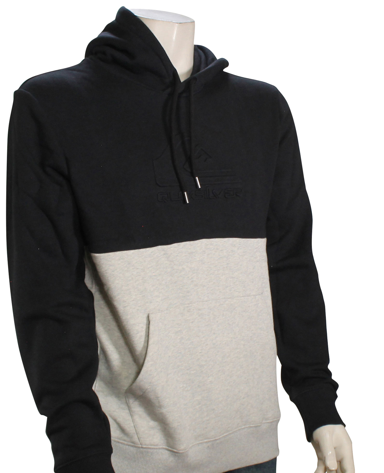 Толстовка Quiksilver с тиснением черныйсерый новинка 11190₽