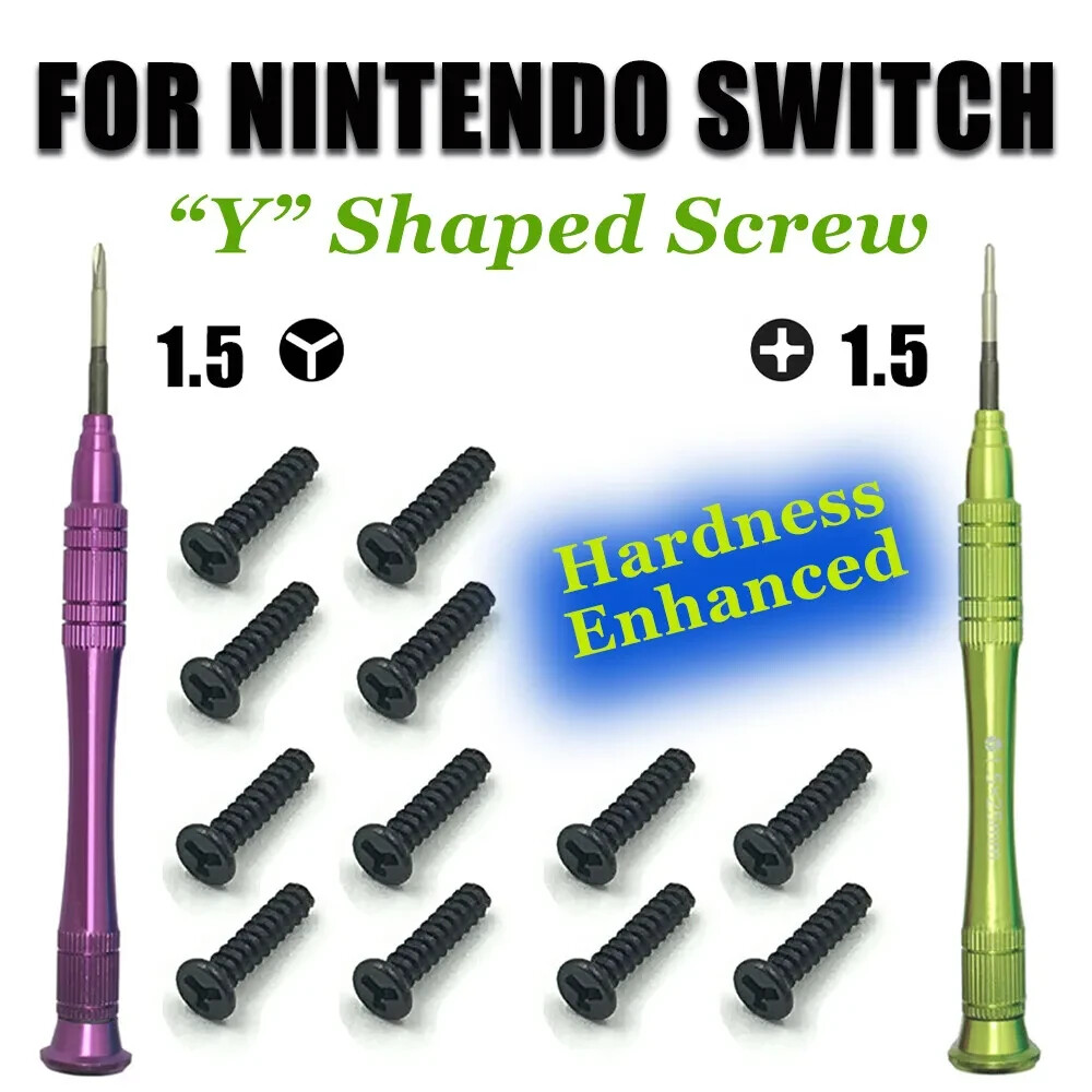 Replacement Y Screws & Screwdriver for Nintendo Switch Tri