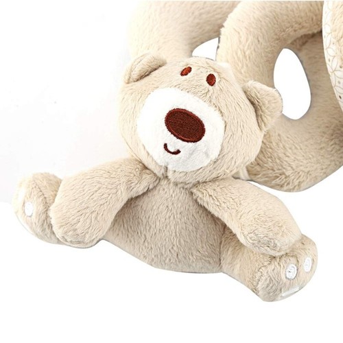 Plush Spiraled Wrap Crib Toy For Baby Interactive Fun Travel Experience - Picture 5 of 8