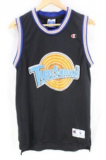 Michael Jordan Tune Squad Black Jersey Space Jam Basketball SZ M