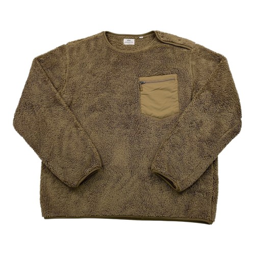 Engineered Garments x Uniqlo Fleece Men's Medium Brown Deep Pile Sherpa Pullover