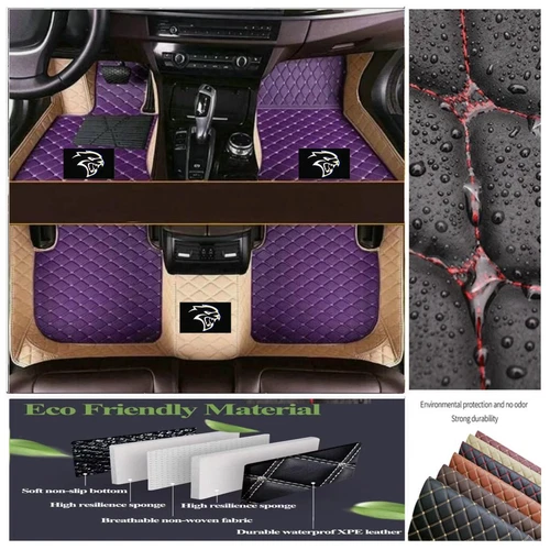 For Dodge All Series Car Floor Mats Luxury Custom Auto Liner Carpets Waterproof - Imagen 13 de 42