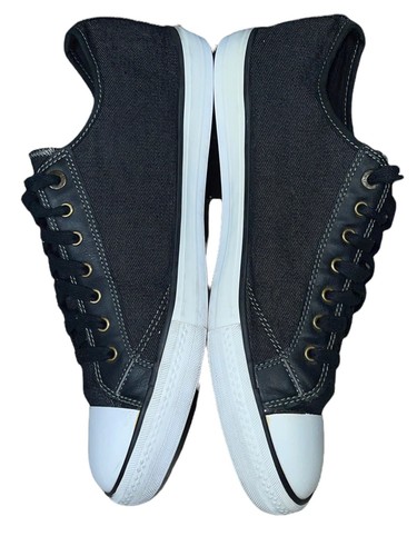 Levi's Strauss & Co. Para hombres Levi Denim Con Cordones Negro Espiga Tenis Talla 11 - Imagen 4 de 12