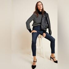 Anthropologie Pilcro Moto Zip Denim Leggings Jeans High Rise