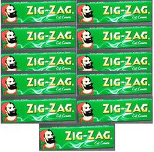 11 Packs Zig Zag Green Rolling Papers Cut Corners Best Price  USA SHIPPED 
