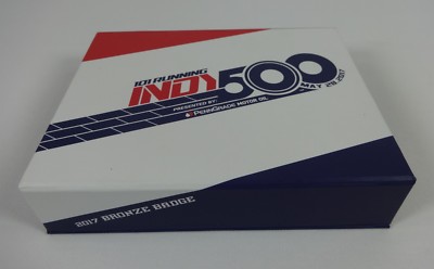 2017 Indianapolis 500 101st Running Bronze Pit Badge Box Takuma Sato Andretti 