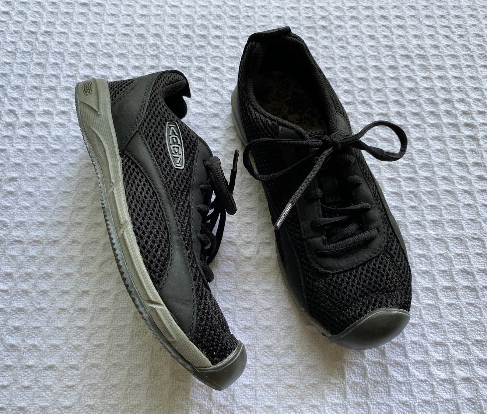 KEEN 1004663 Auckland Sneakers stringate scarpe da corsa passeggio nero donna 6