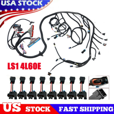 For LS SWAPS DBC 4.8 5.3 6.0 1999-2006 LS1-4L60E Wiring Harness Stand Alone New