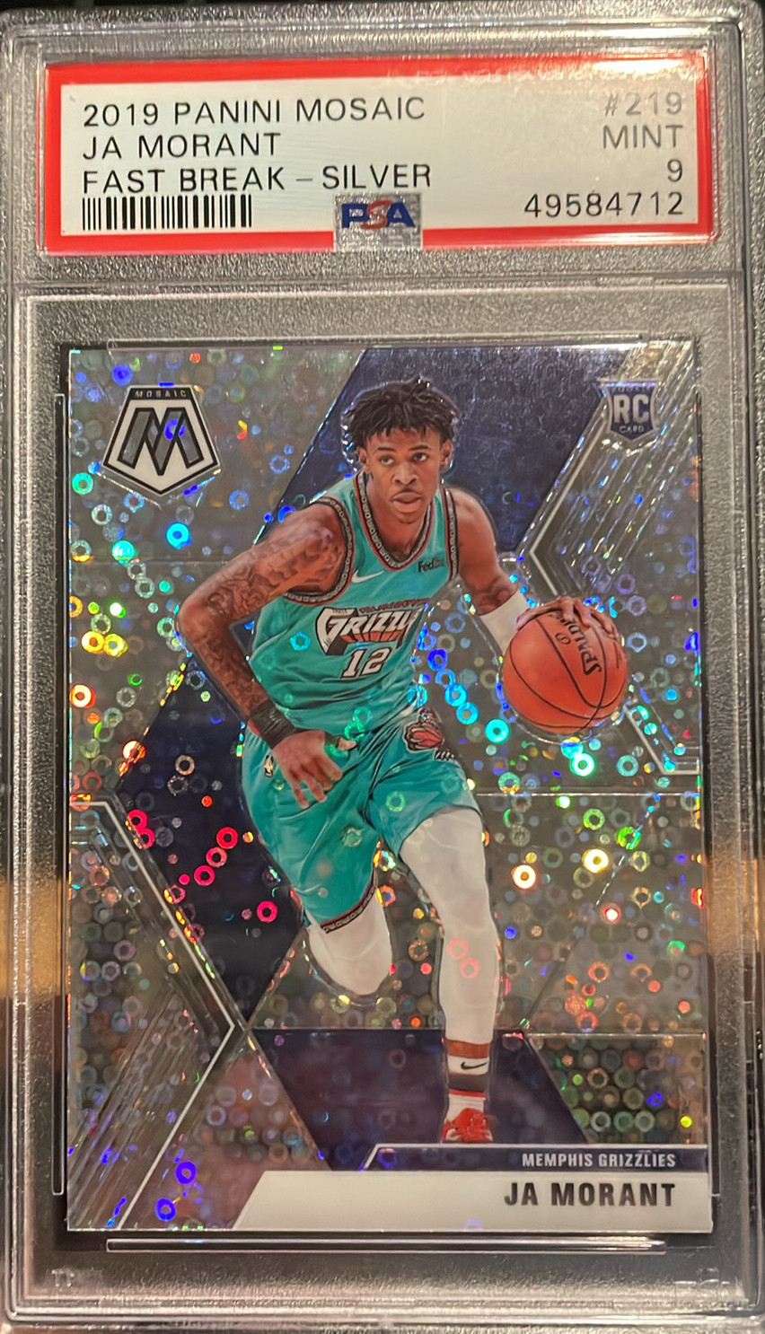 2019-20 Mosaic Ja Morant #219 Fast Break Silver Rookie RC PSA 9 🔥Quick Sale🔥