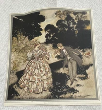 Arthur Rackham Antique Print The Secret Of The Rose From Antique Magazine