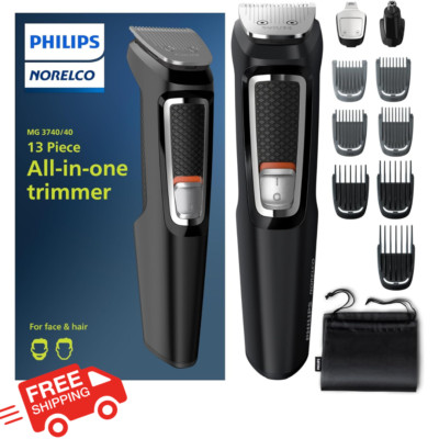 Philips Mens Multi Groomer All-In-One Trimmer, Beard/Hair/Face 3000-13 Cordless